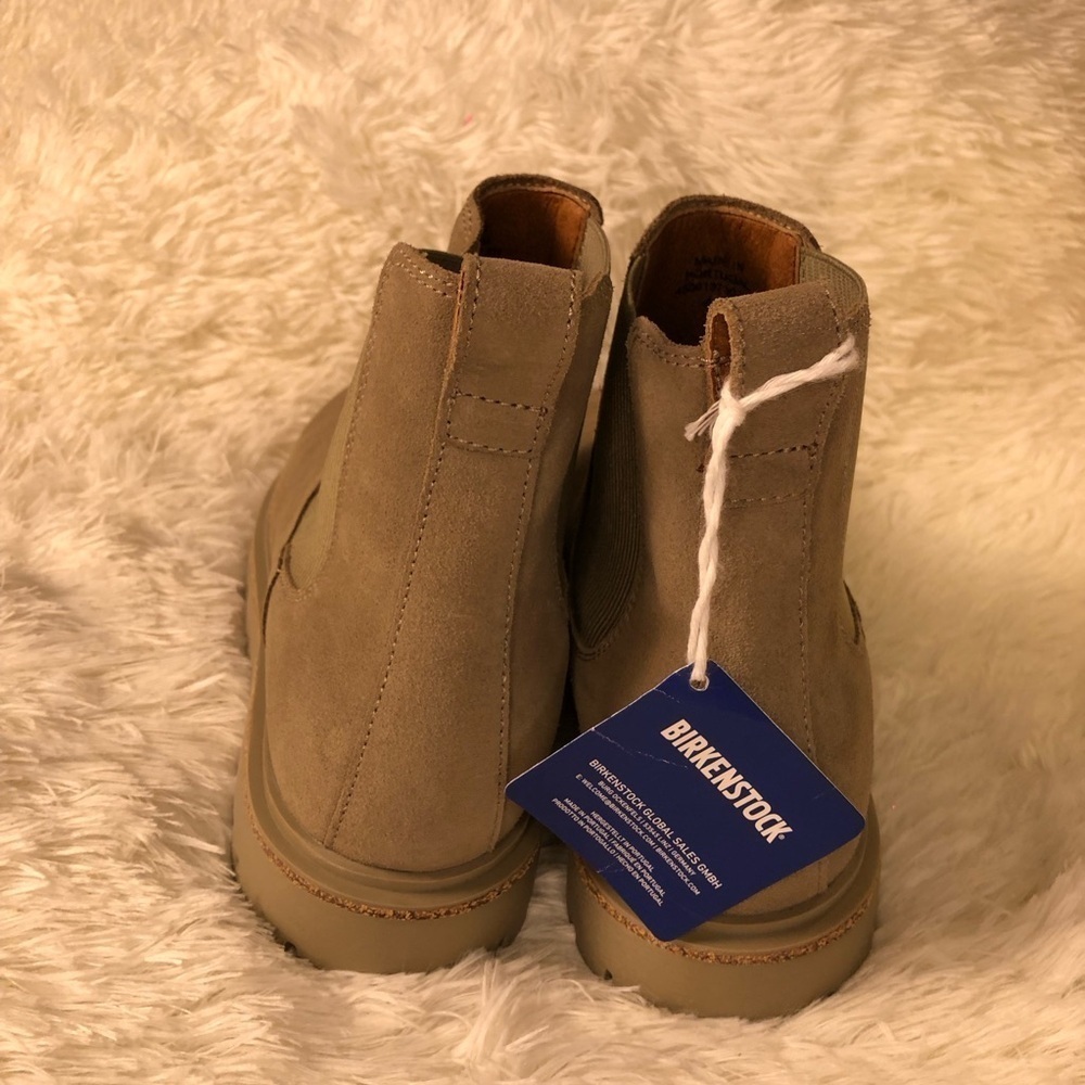 Birkenstock Tan Leather Boots Highwood Slip On Women size 37 (6-6.5) & 40 (9-9.5 - Picture 3 of 16